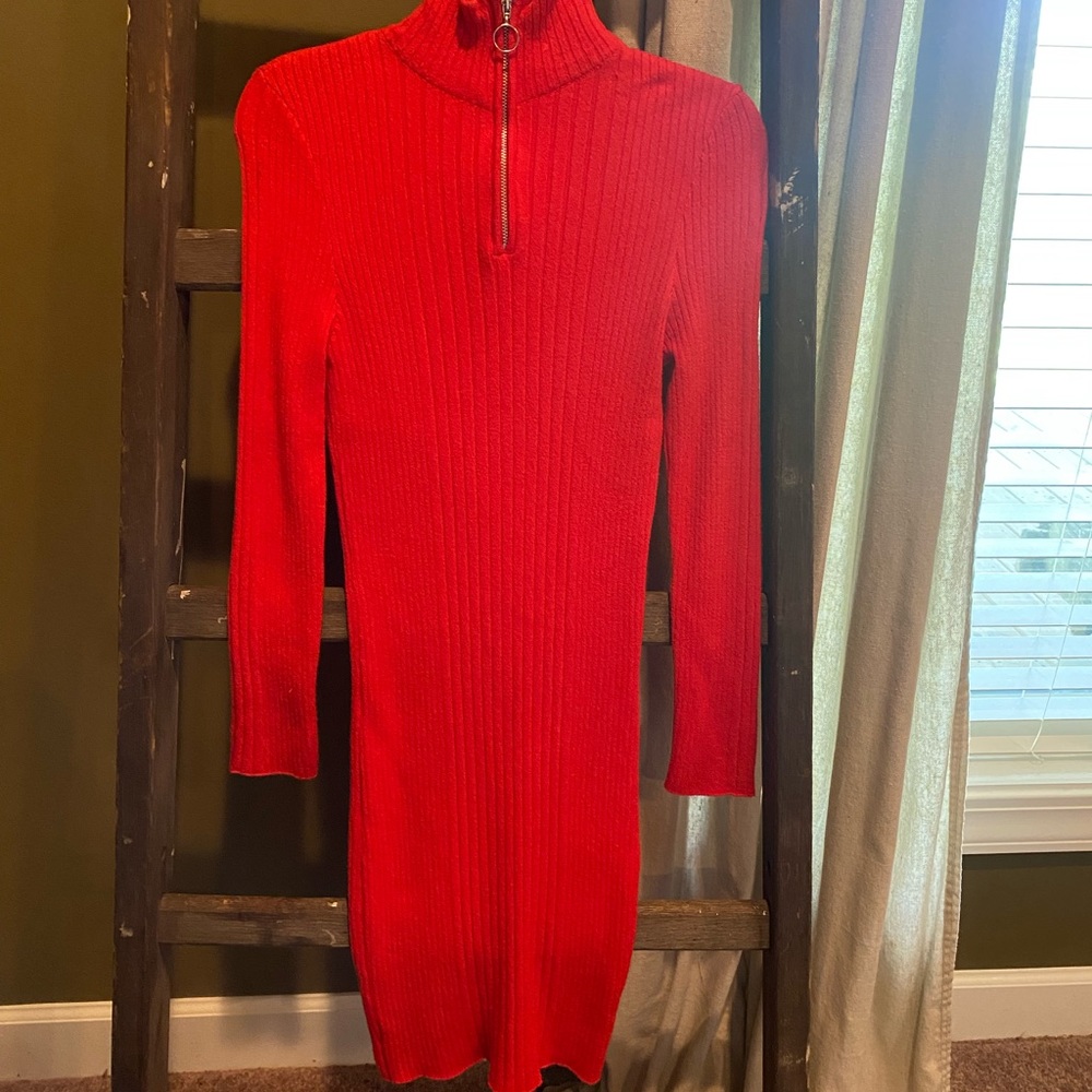 Long sleeve sweater dress